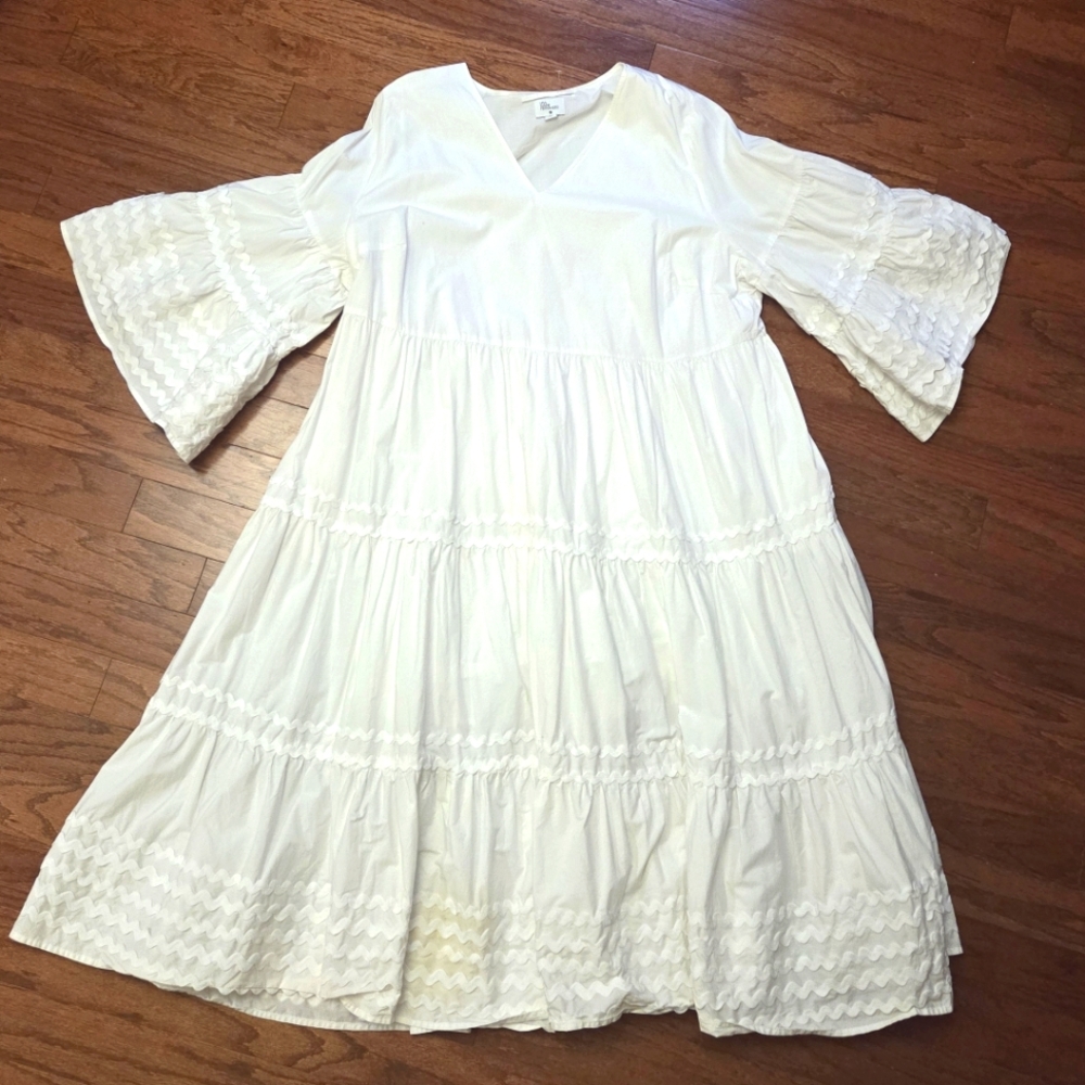 Lisa Marie Fernandez x Target | White Ric Rac Dress, Sz. 2X - Picture 6 of 6